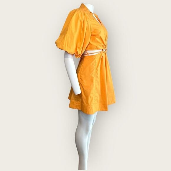 NWT | Jonathan Sinkhai | Aulora Cutout Poplin Mini Dress | Zinnia | Medium - Picture 4 of 16